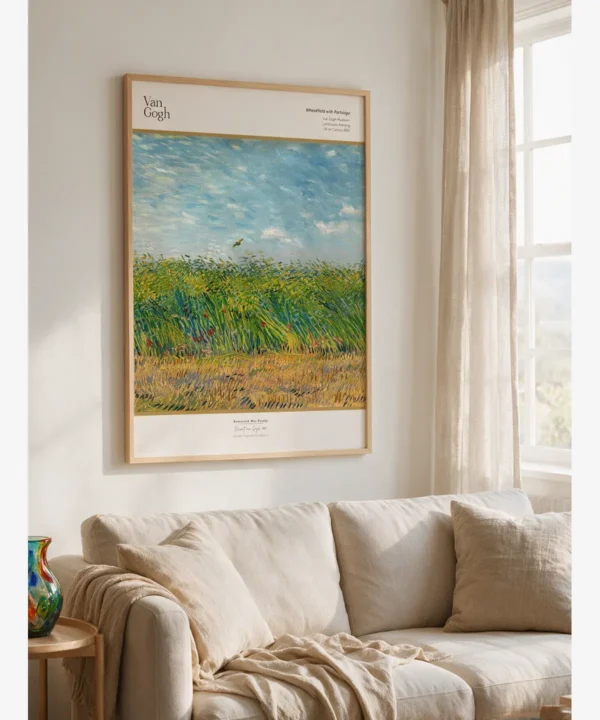 Van Gogh-Wheatfield with Partridge Poster