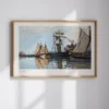 Claude Monet-Boats in the Port Poster