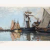 Claude Monet-Boats in the Port Poster