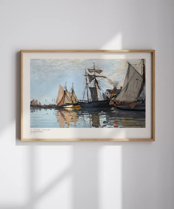 Claude Monet-Boats in the Port Poster