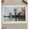 Claude Monet-Boats in the Port Poster