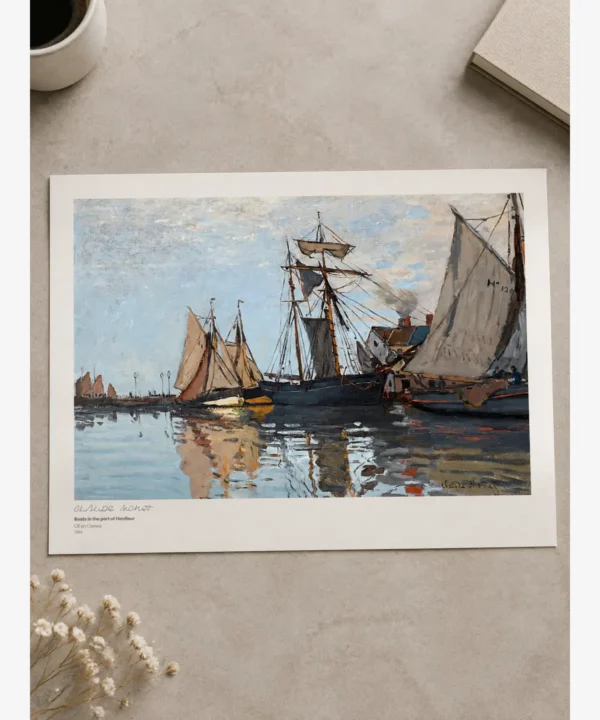 Claude Monet-Boats in the Port Poster