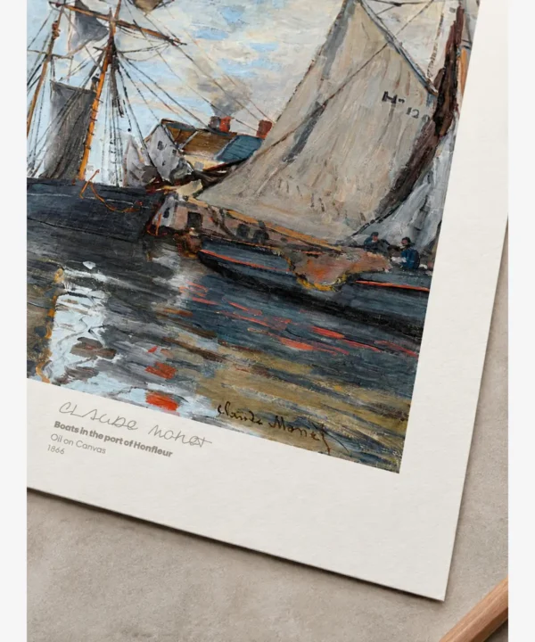 Claude Monet-Boats in the Port Poster