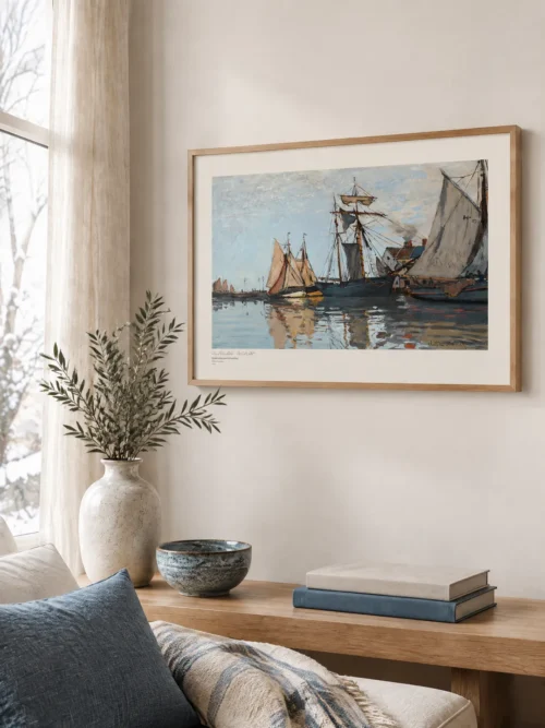 Claude Monet-Boats in the Port Poster