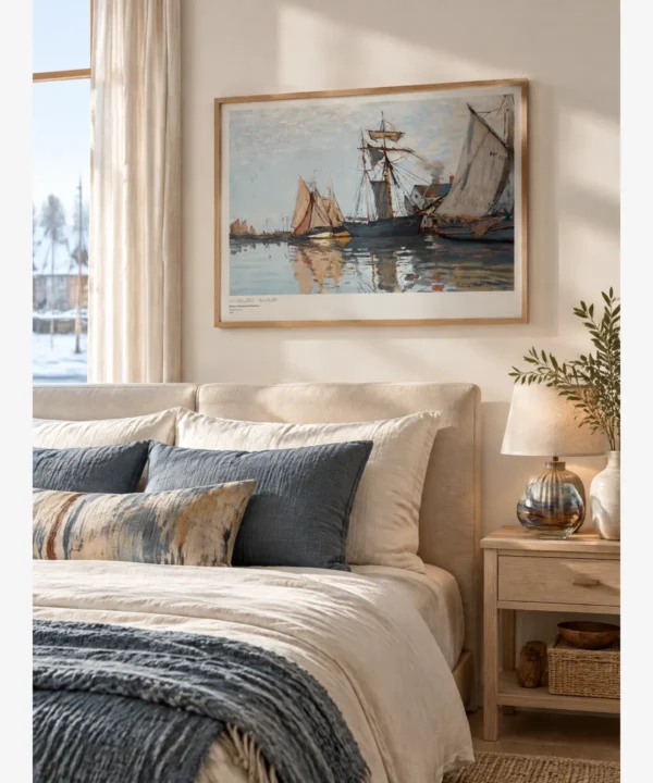 Claude Monet-Boats in the Port Poster
