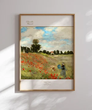 Claude Monet-Poppy Field Poster Claude Monet-Poppy Field Poster