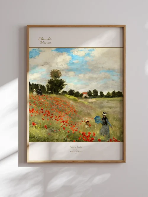 Claude Monet-Poppy Field Poster