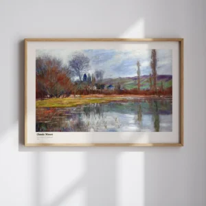 Claude Monet-Printemps a Vetheuil Poster