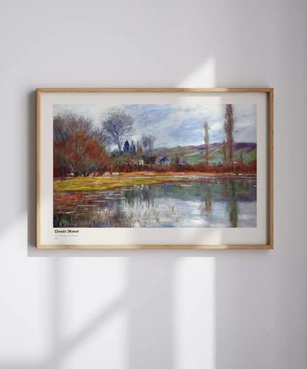 Claude Monet-Printemps a Vetheuil Poster