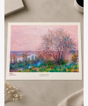 Claude Monet-Spring Effect Above Vetheuil Poster