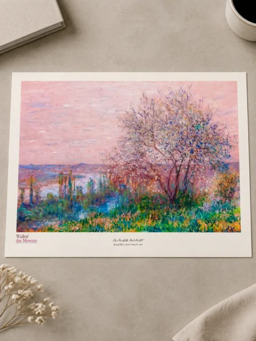 Claude Monet-Spring Effect Above Vetheuil Poster