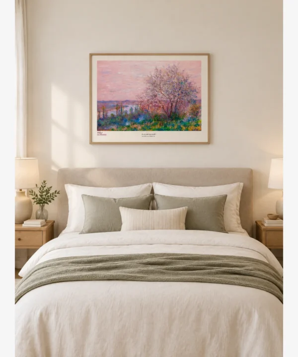 Claude Monet-Spring Effect Above Vetheuil Poster