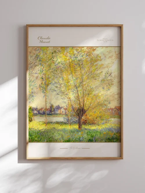 Claude Monet-The Willows Poster