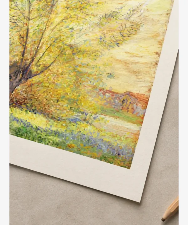 Claude Monet-The Willows Poster (Yatay Kompozisyon)