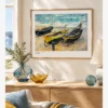Claude Monet-Three Fishing Boats Poster