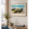 Claude Monet-Three Fishing Boats Poster