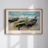 Claude Monet-Three Fishing Boats Poster
