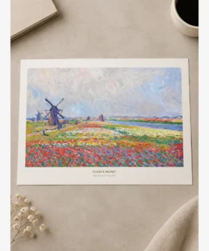 Claude Monet-Tulip Fields Near the Hague Poster