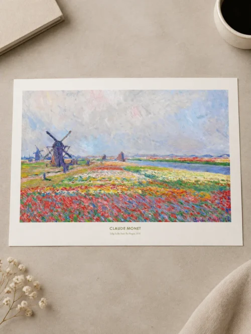 Claude Monet-Tulip Fields Near the Hague Poster