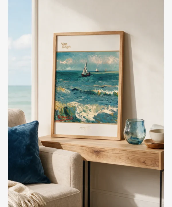 Van Gogh - Seascape near Les Saintes Poster