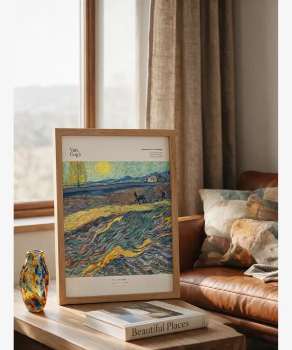 Van Gogh-Laboureur Dans un Champ Poster