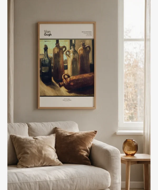 Van Gogh—Five Bottles Poster