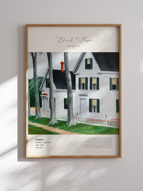 Edward Hopper-Two Puritans Poster