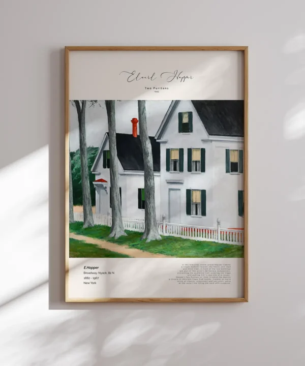 Edward Hopper-Two Puritans Poster