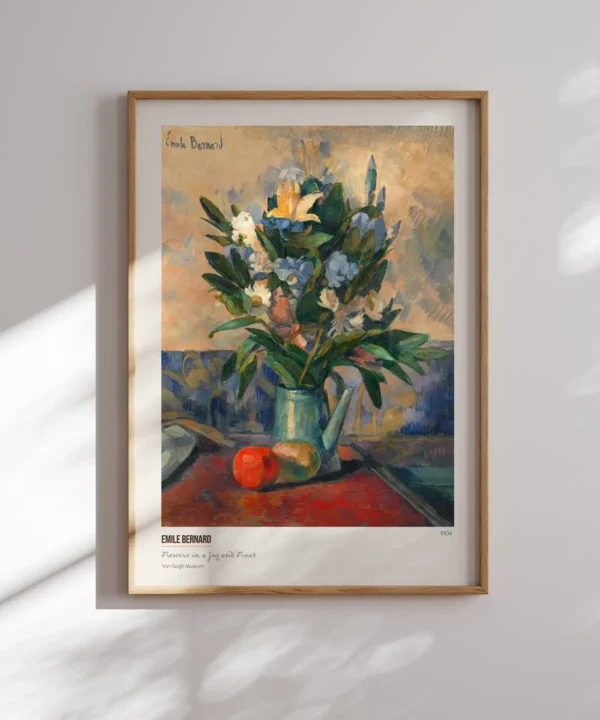Emile Bernard-Flowers in a Jug Poster