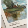 Theophile de Bock-Lake with a Boat Poster