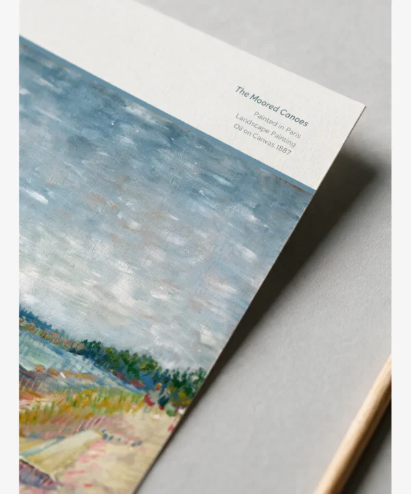 Van Gogh—The Moored Canoes Poster