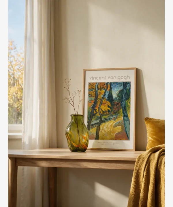 Van Gogh—Trees in the Asylum Garden Poster