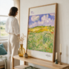 Modern Renkli Resim Van Gogh-Plain at Auvers Poster kopya Van Gogh-Plain at Auvers Poster