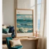 Van Gogh - Seascape near Les Saintes Poster