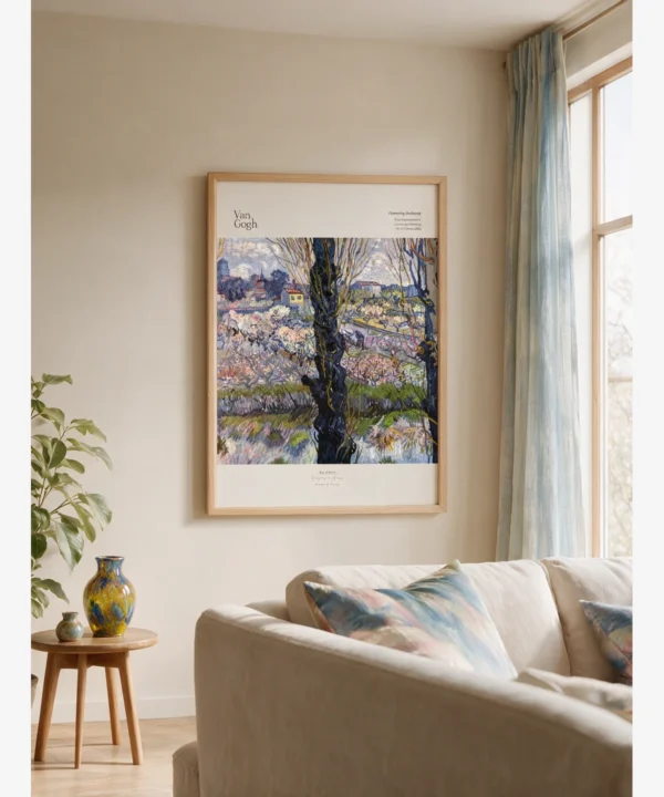 Van Gogh - Flowering Orchards Poster