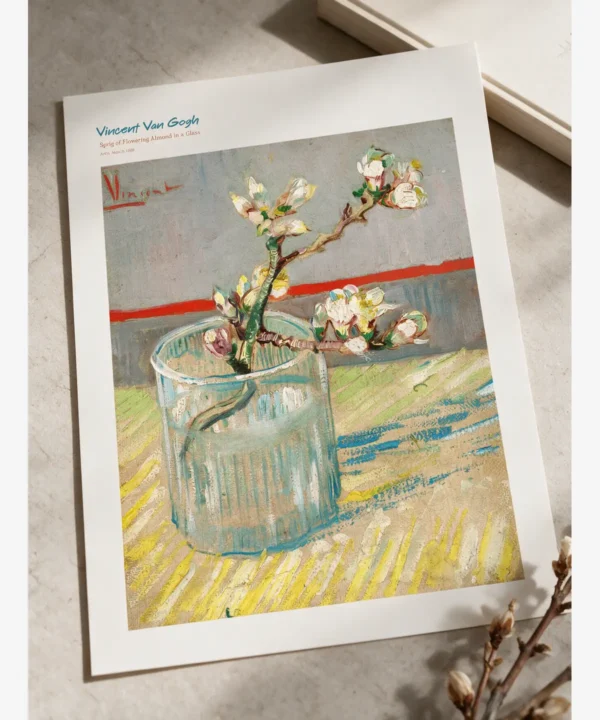 Van Gogh - Sprig of Flowering Almond Poster