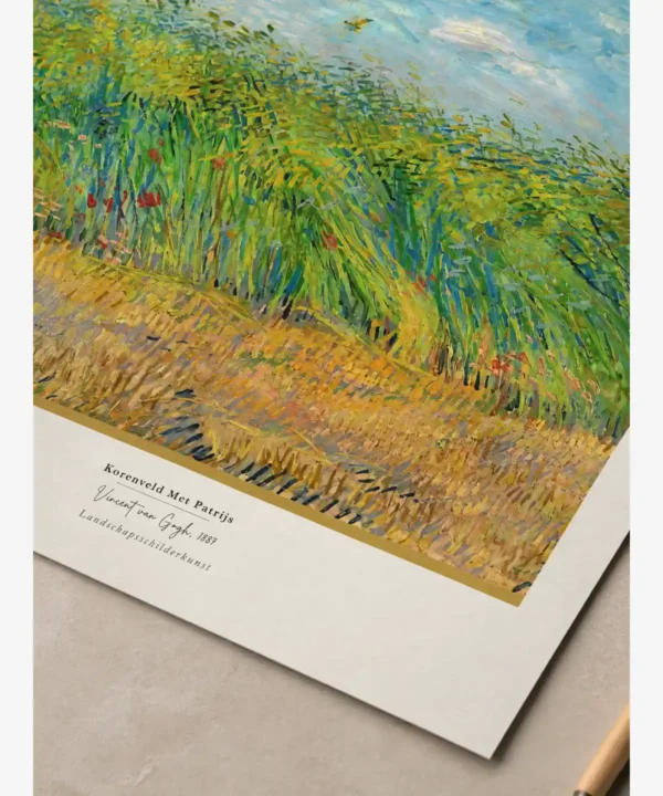 Van Gogh-Wheatfield with Partridge Poster