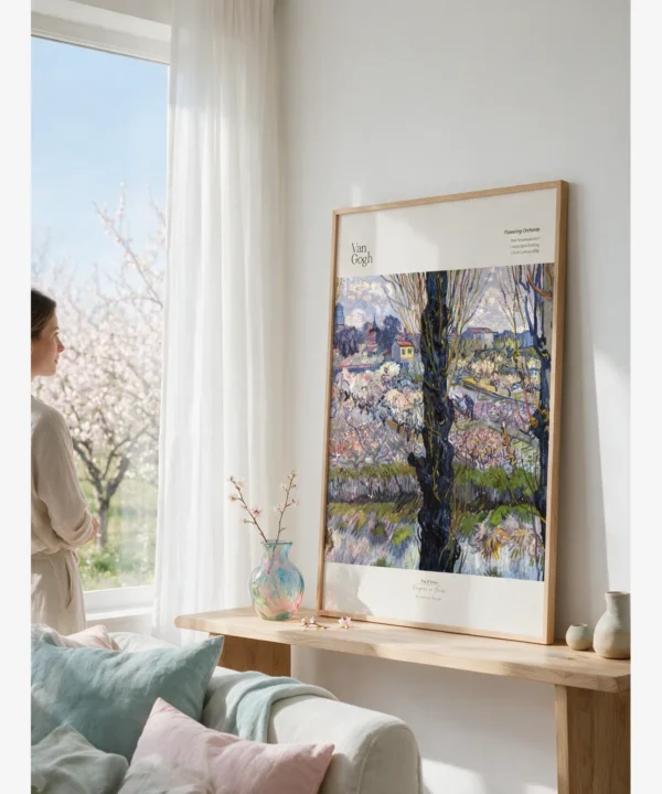 Van Gogh - Flowering Orchards Poster
