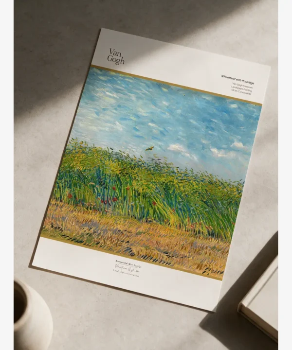 Van Gogh-Wheatfield with Partridge Poster