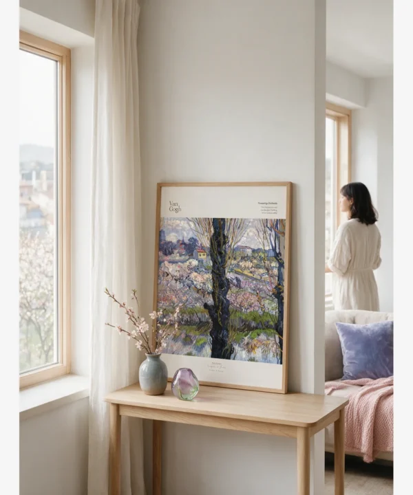 Van Gogh - Flowering Orchards Poster