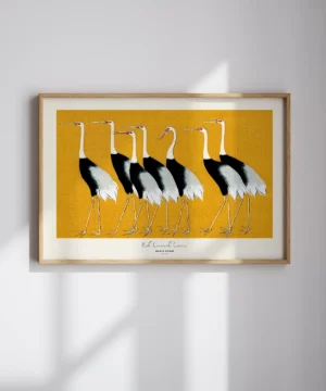 Ogata Korin-Red Crowned Cranes Poster