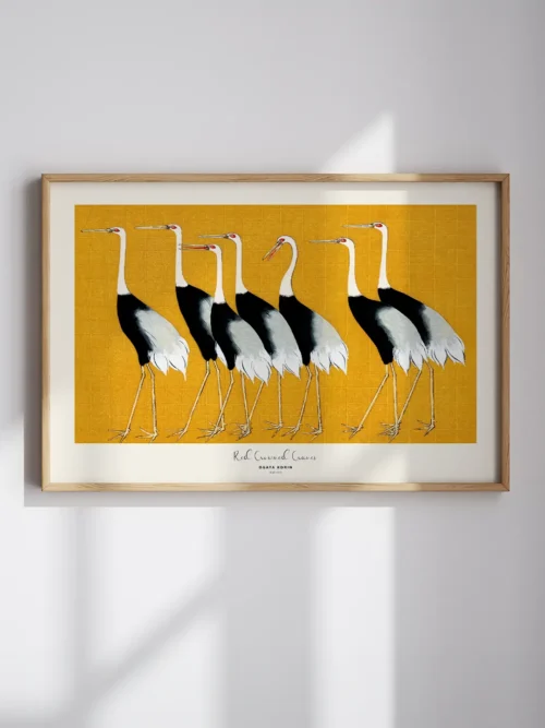 Ogata Korin-Red Crowned Cranes Poster