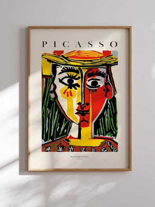 Pablo Picasso-Buste de Femme au Chapeau Poster