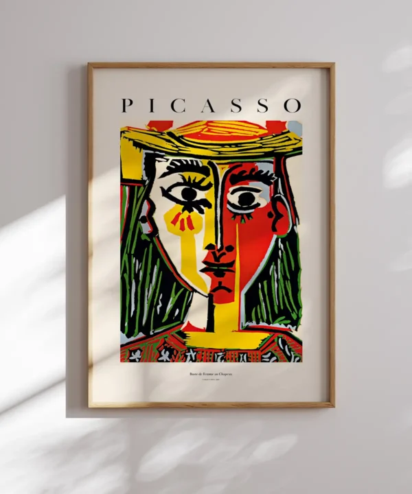 Pablo Picasso-Buste de Femme au Chapeau Poster