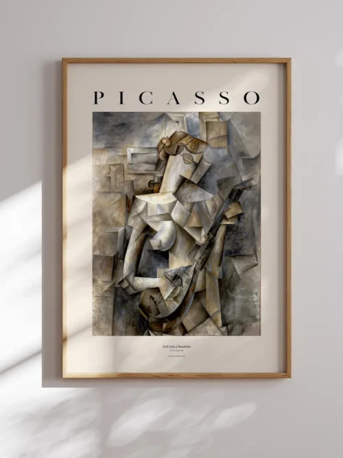 Pablo Picasso-Girl with a Mandolin Poster