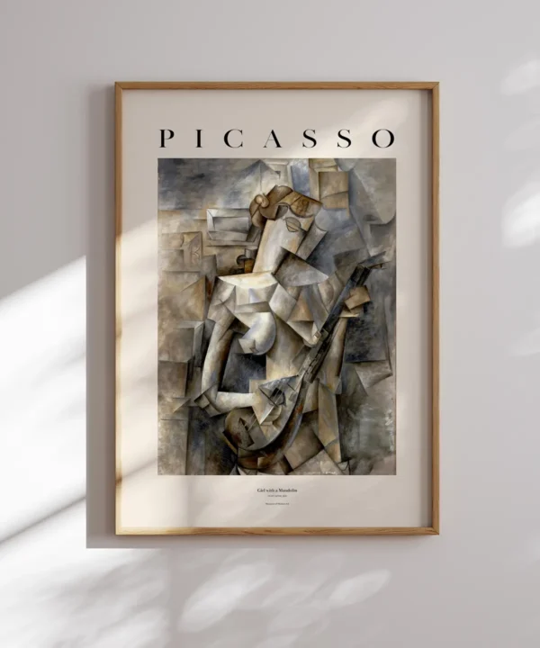 Pablo Picasso-Girl with a Mandolin Poster