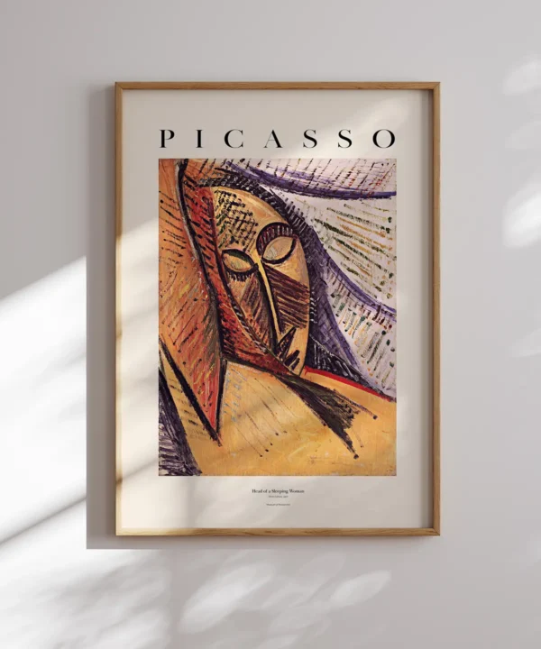 Pablo Picasso-Head of a Sleeping Woman Poster