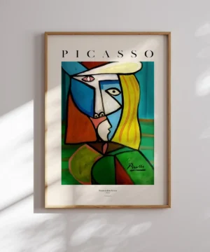 Pablo Picasso-Woman Cubism Portrait Poster