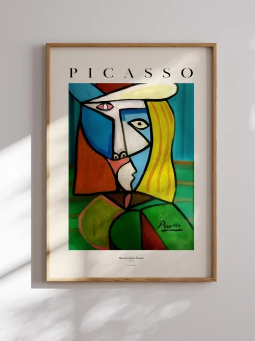 Pablo Picasso-Woman Cubism Portrait Poster