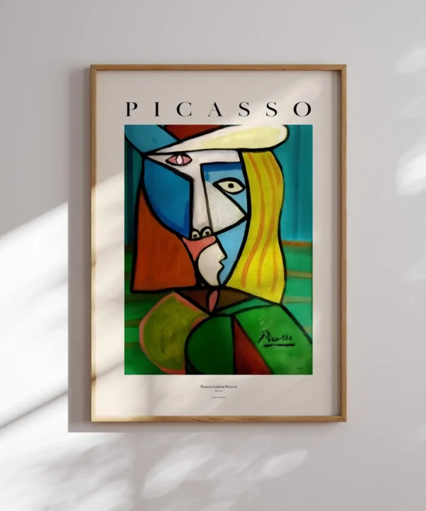 Pablo Picasso-Woman Cubism Portrait Poster